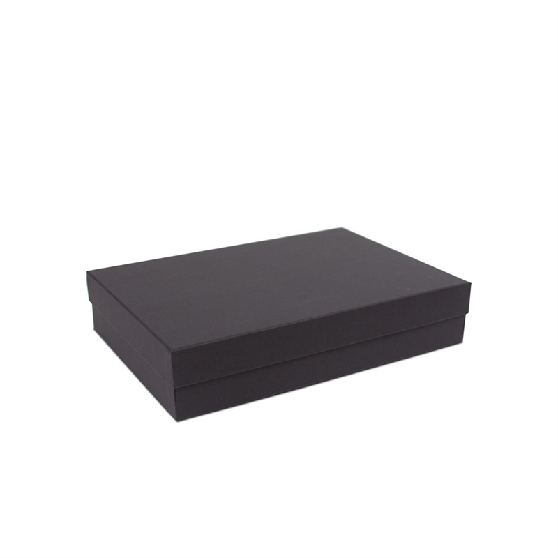 Gaveæske Hardbox låg bund SORT PRÆG 26x37cm 50%  